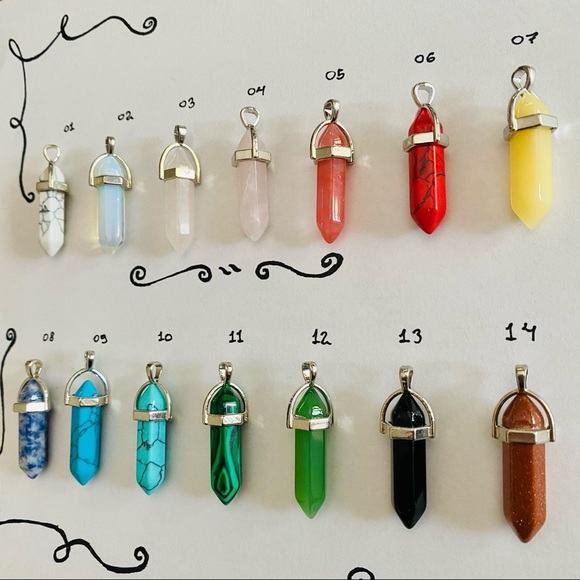 Mystery Necklace energey stones
pendulum crystal - Picture 6 of 10